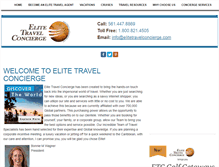Tablet Screenshot of elitetravelconcierge.com